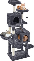 Yaheetech 71.5-in Tree with 2 Cozy Perches Cat Tree, Large, Dark Gray slide 2 of 7