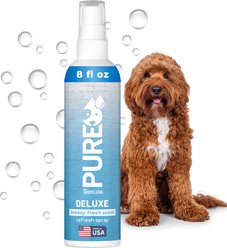 TropiClean PURE Berry Fresh Deluxe 2-in-1 Dog Deodorizing Perfume Spray, 8-fl oz bottle