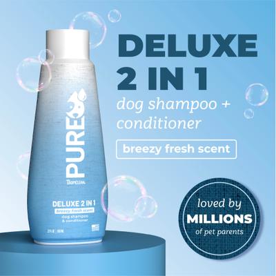 Show full view: TropiClean PURE Breezy Fresh Deluxe 2-in-1 Oatmeal Dog Shampoo & Conditioner, 22-fl oz bottle slide 2 of 8
