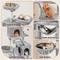 Show in main carousel: Yaheetech 71.5-in Tree with 2 Cozy Perches Cat Tree, Large, Light Gray slide 4 of 7