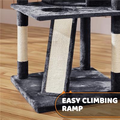 Show full view: Yaheetech 69-in Multi-Level Cat Tree, Black slide 4 of 8