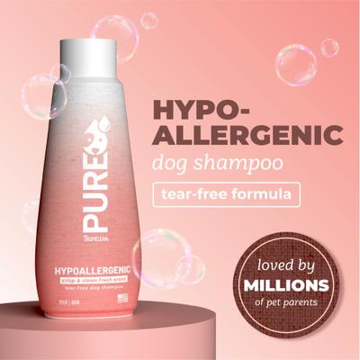 Show full view: TropiClean PURE Crisp & Clean Fresh Hypoallergenic Dog Shampoo, 22-fl oz bottle slide 3 of 9