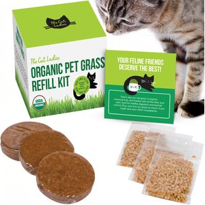The Cat Ladies Organic Pet Grass Refill Kit