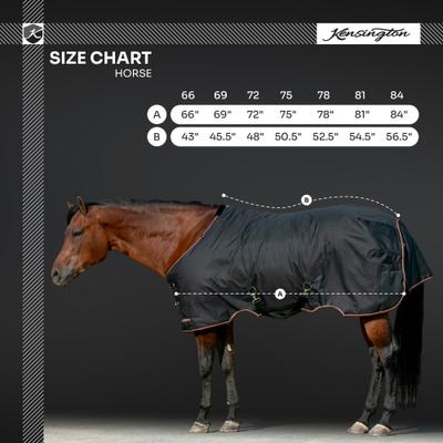 Show full view: Kensington Protective Products Signature Light Weight Horse Turnout Blanket, 81-in, Harbor slide 3 of 10