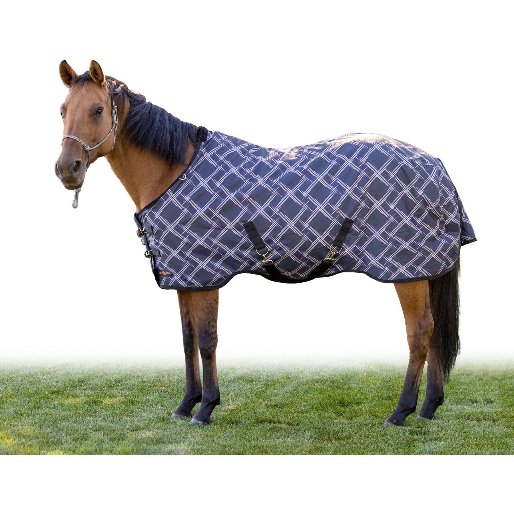 Kensington Protective Products Signature Light Weight Horse Turnout Blanket, 69-in, Deluxe Black