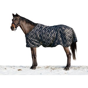 Kensington Protective Products Signature Medium Weight Horse Turnout Blanket, 60-in, Deluxe Black