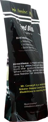 Show full view: Mr. Canary Co. Birdie Bag Finch Sock Feeder, Green, 13-oz slide 4 of 8