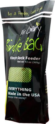 Show full view: Mr. Canary Co. Birdie Bag Finch Sock Feeder, Green, 13-oz slide 2 of 8