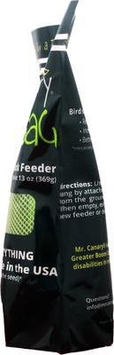 Show full view: Mr. Canary Co. Birdie Bag Finch Sock Feeder, Green, 13-oz slide 3 of 8