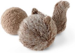Lambwolf Squirrel Pop Dog Ball Toy, 4-in
