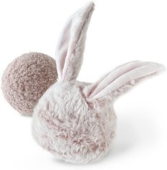 Lambwolf Bunny Pop Dog Ball Toy, Pink, 4-in