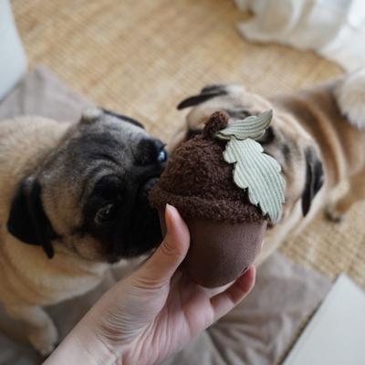 Show full view: Lambwolf Acorn Plush Dog Toy slide 3 of 4