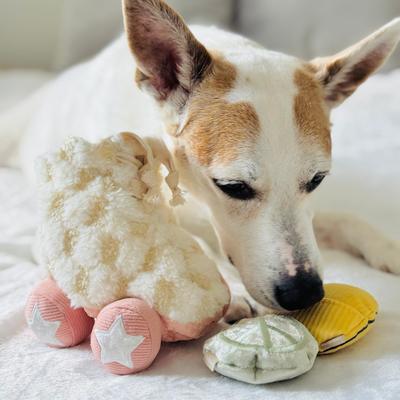 Show full view: Lambwolf Roller Skate Plush Dog Toy slide 3 of 4