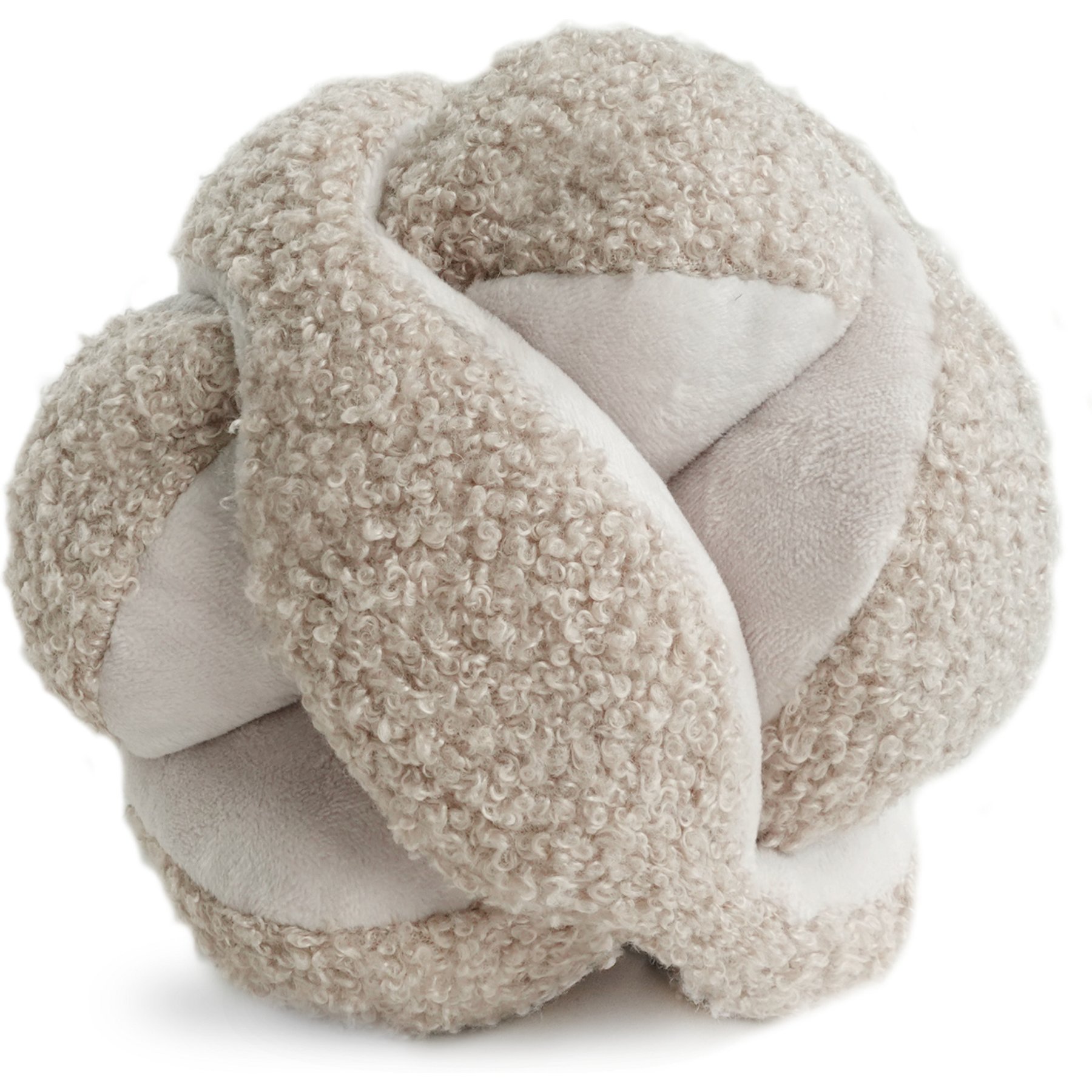 Lambwolf Monti Squeaky Plush Dog Toy, Oat, 6-in