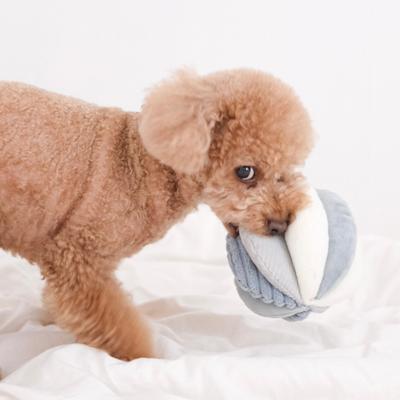 Show full view: Lambwolf Toto Plush Dog Toy, Marine, 5-in slide 2 of 4