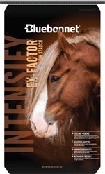 Bluebonnet Feeds Intensify Ex-Factor Low Sugar, Low Starch Horse Feed, 40-lb bag