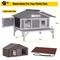Show in main carousel: Aivituvin-AIR92-M-IN-HP Wooden Outdoor Heated Cat House with Insulation & Heating Pad, Medium, Gray slide 9 of 9