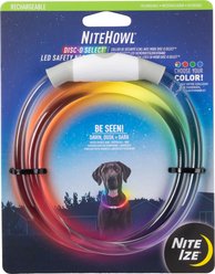Nite Ize NiteHowl LED Rechargeable Safety Necklace Dog Collar, 12 to 27-in neck, 3/10-in wide slide 1 of 9