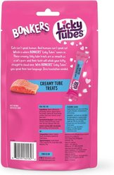 Bonkers Licky Tubes Grain-Free Wet Succulent Salmon Flavored Lickable Cat Treats, 4 tubes slide 2 of 9