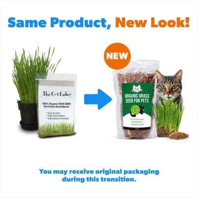 Show full view: The Cat Ladies Organic Pet Grass Seed, 8-oz bag slide 3 of 10