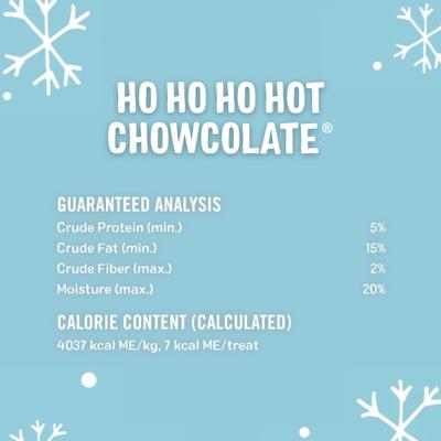 Show full view: Three Dog Bakery Ho Ho Ho Hot Chowcolate Carob & Marshmallow Wafer Dog Treat, 5-oz bag slide 8 of 10