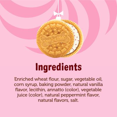 Show full view: Three Dog Bakery Lick'n Crunch Festive Holiday Candy Cane Dog Treats, 13-oz bag slide 7 of 10