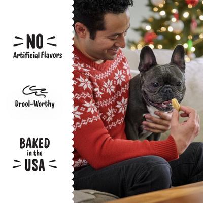 Show full view: Three Dog Bakery Lick'n Crunch Festive Holiday Candy Cane Dog Treats, 13-oz bag slide 6 of 10