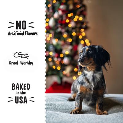 Show full view: Three Dog Bakery Peppermutt Lick'n Crunch Minty Green Crème Cookies Dog Treat, 13-oz bag slide 6 of 10