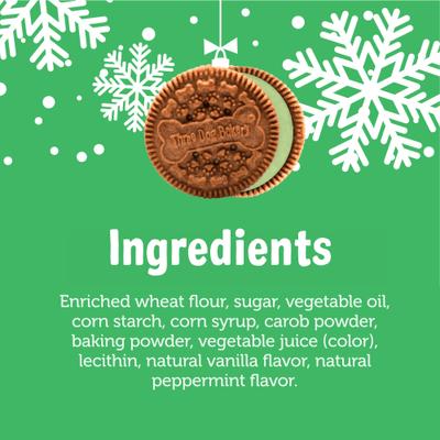 Show full view: Three Dog Bakery Peppermutt Lick'n Crunch Minty Green Crème Cookies Dog Treat, 13-oz bag slide 7 of 10