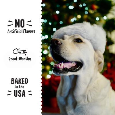 Show full view: Three Dog Bakery Holiday Lick'n Crunch Red Creme Dog Treats, 13-oz box slide 6 of 10