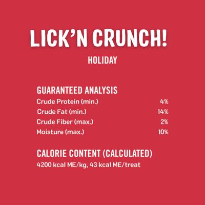 Show full view: Three Dog Bakery Holiday Lick'n Crunch Red Creme Dog Treats, 13-oz box slide 8 of 10