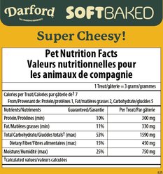 Darford Super Cheesy! Adult Soft Baked Dog Treats, 10-oz bag slide 2 of 4