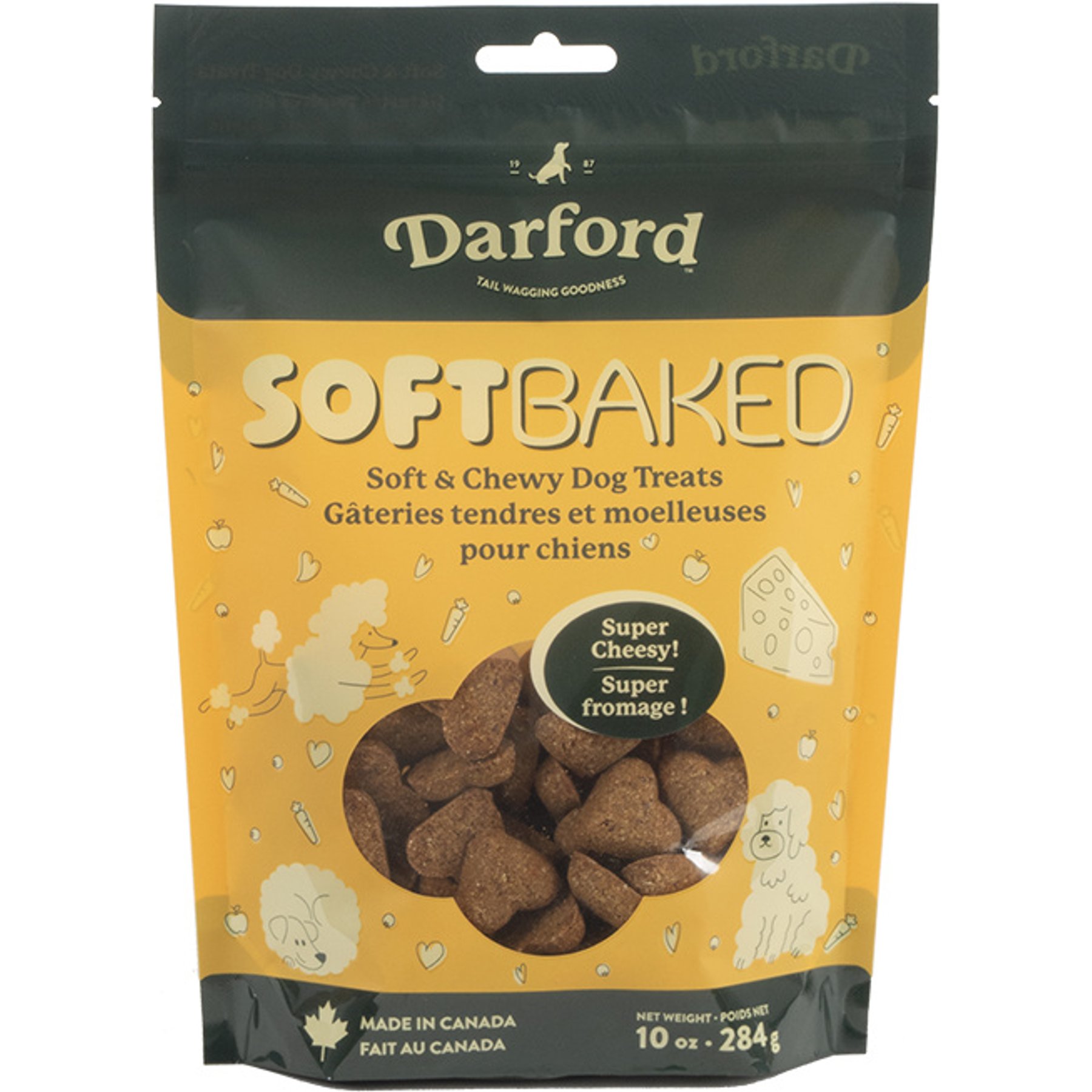 Darford Super Cheesy! Adult Soft Baked Dog Treats, 10-oz bag