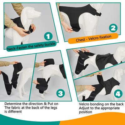 Show full view: Supet Double Leg ACL Tear Recovery Knee Brace for Dogs, X-Small slide 5 of 9