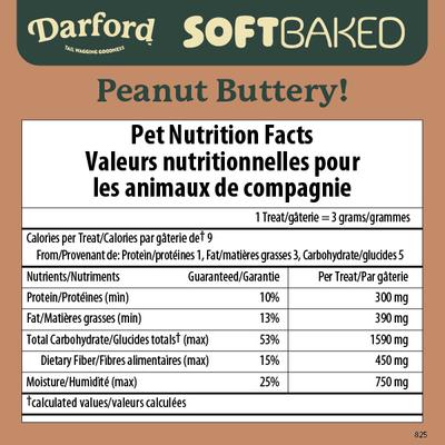 Show full view: Darford Peanut Buttery! Adult Soft Baked Dog Treats, 10-oz bag slide 5 of 6
