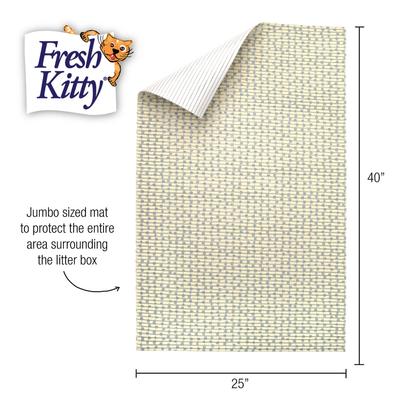 Show full view: Fresh Kitty Jumbo Foam Non-Skid Pearls Cat Litter Mat slide 3 of 4