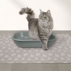 Fresh Kitty Jumbo Foam Non-Skid Gingko Leaf Cat Litter Mat slide 2 of 4