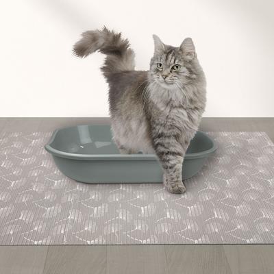 Show full view: Fresh Kitty Jumbo Foam Non-Skid Gingko Leaf Cat Litter Mat slide 2 of 4