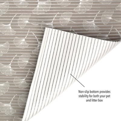 Show full view: Fresh Kitty Jumbo Foam Non-Skid Gingko Leaf Cat Litter Mat slide 4 of 4