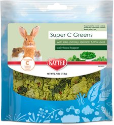 Kaytee Super C Greens Daily Small Pet Food Topper, 2.75-oz bag