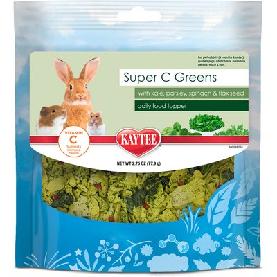 Kaytee Kaytee Super C Greens Daily Small Pet Food Topper, 2.75-oz bag
