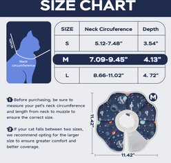 Supet Adjustable Soft Cone Recovery Collar for Cats, Medium slide 2 of 7