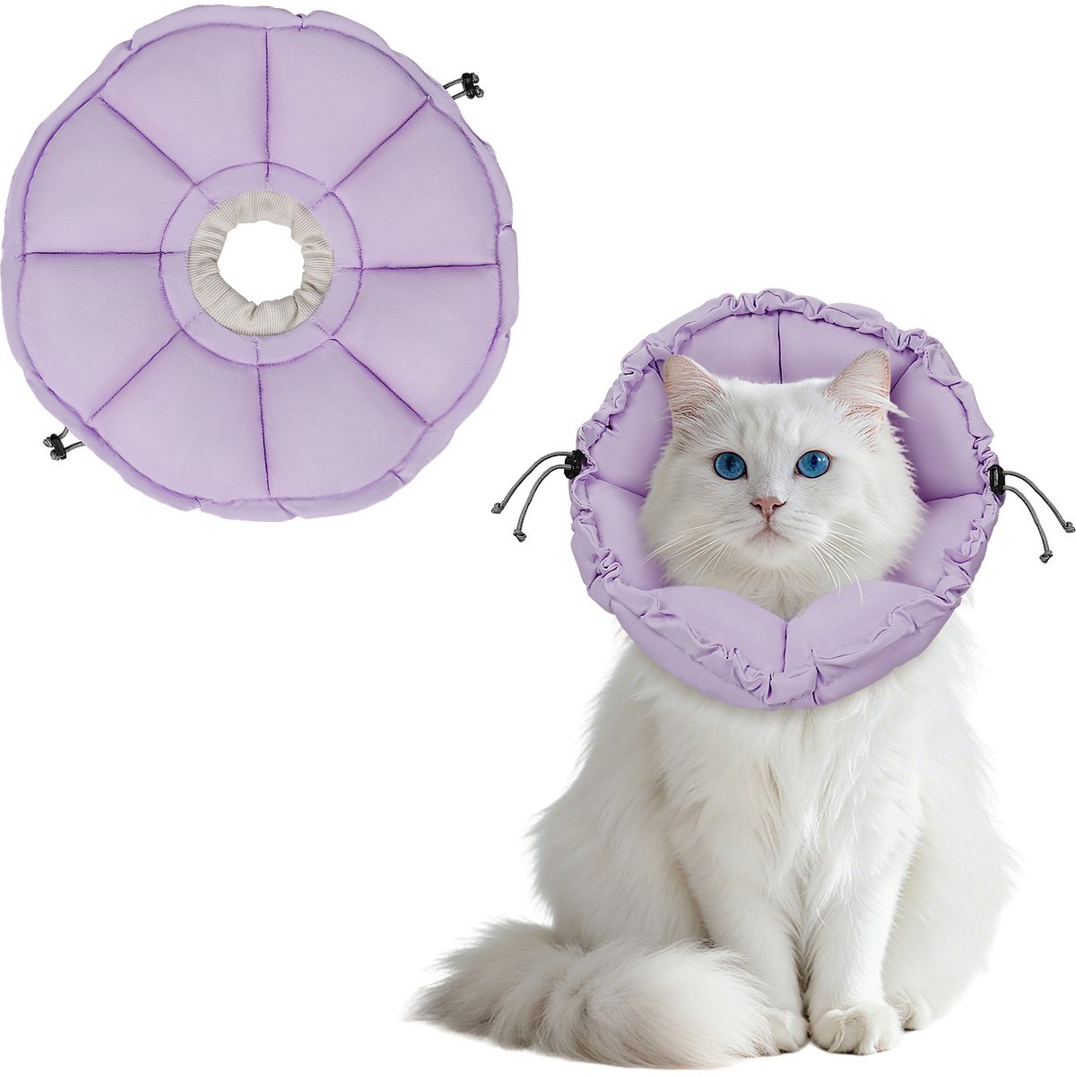 Supet Soft Flower Soft Cone Recovery Collar for Cats, Medium: 6.5 to 10.5-in neck