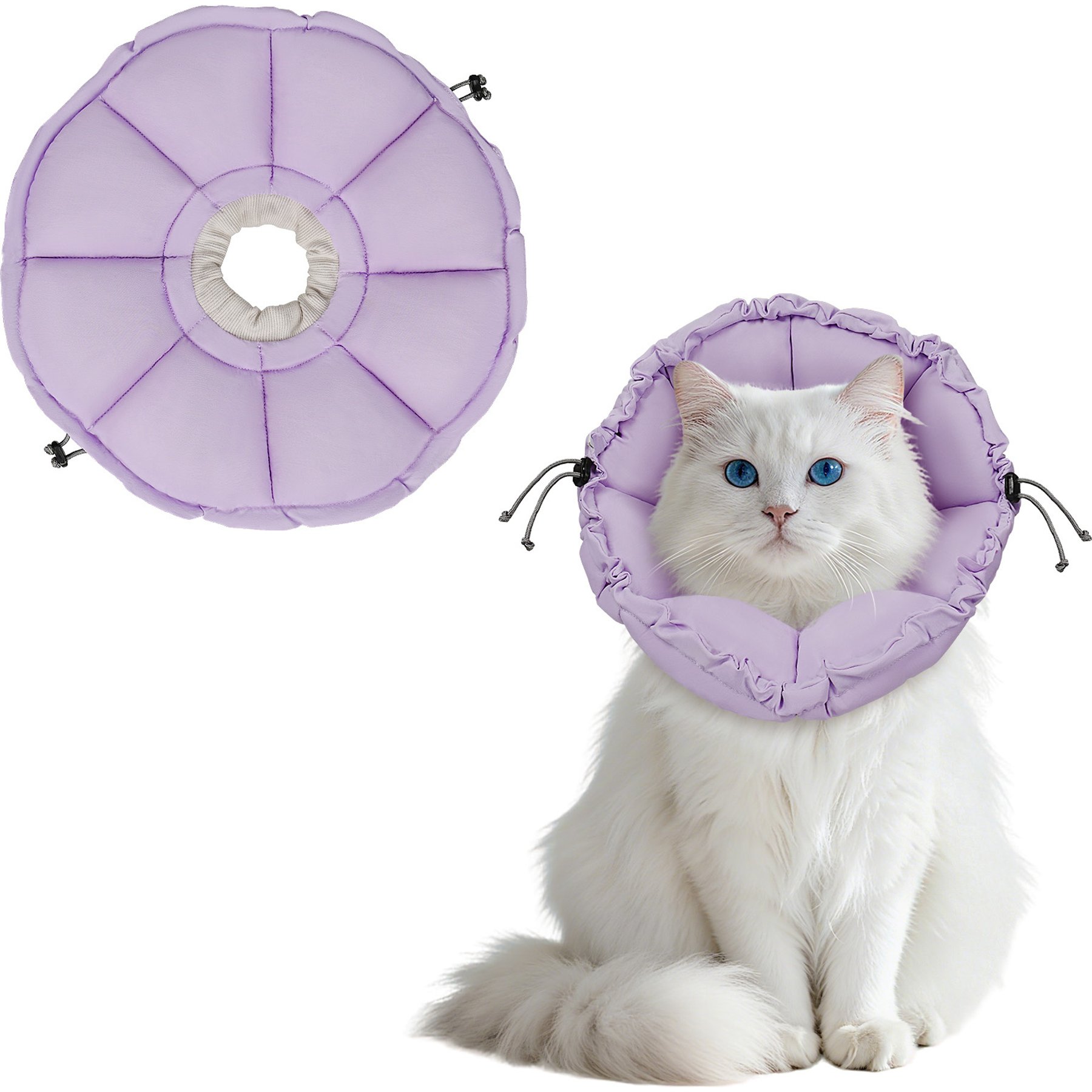 Supet Soft Flower Soft Cone Recovery Collar for Cats, Medium: 6.5 to 10.5-in neck