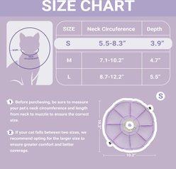 Supet Soft Flower Soft Cone Recovery Collar for Cats, Small: 5.5 to 8.5-in neck slide 2 of 7