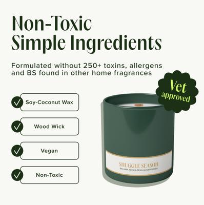 Show full view: Companion Candles Snuggle Season Balsam, Tonka Bean & Evergreen Pet-Safe Candle, 11.8-oz jar slide 4 of 6