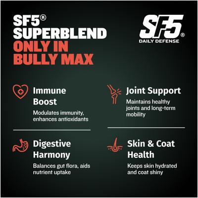 Show full view: Bully Max 30/20 High Protein & Fat Beef Flavored Dry Dog Food, 40-lb bag slide 5 of 10