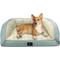 Show in main carousel: Serta Quilted Orthopedic Bolster Couch Dog & Cat Bed with Removable Cover, Blue, Large slide 5 of 7