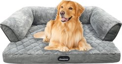 Beautyrest Super Lux Sofa Extended Sleep Surface Orthopedic Bolster Dog & Cat Bed, X-Large, Gray slide 2 of 6