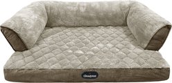 Beautyrest Super Lux Sofa Extended Sleep Surface Orthopedic Bolster Dog & Cat Bed, X-Large, Brown